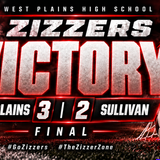 Zizzers Edge Sullivan 3-2 on the Road